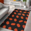 Pumpkin Print Pattern Floor Mat-grizzshop