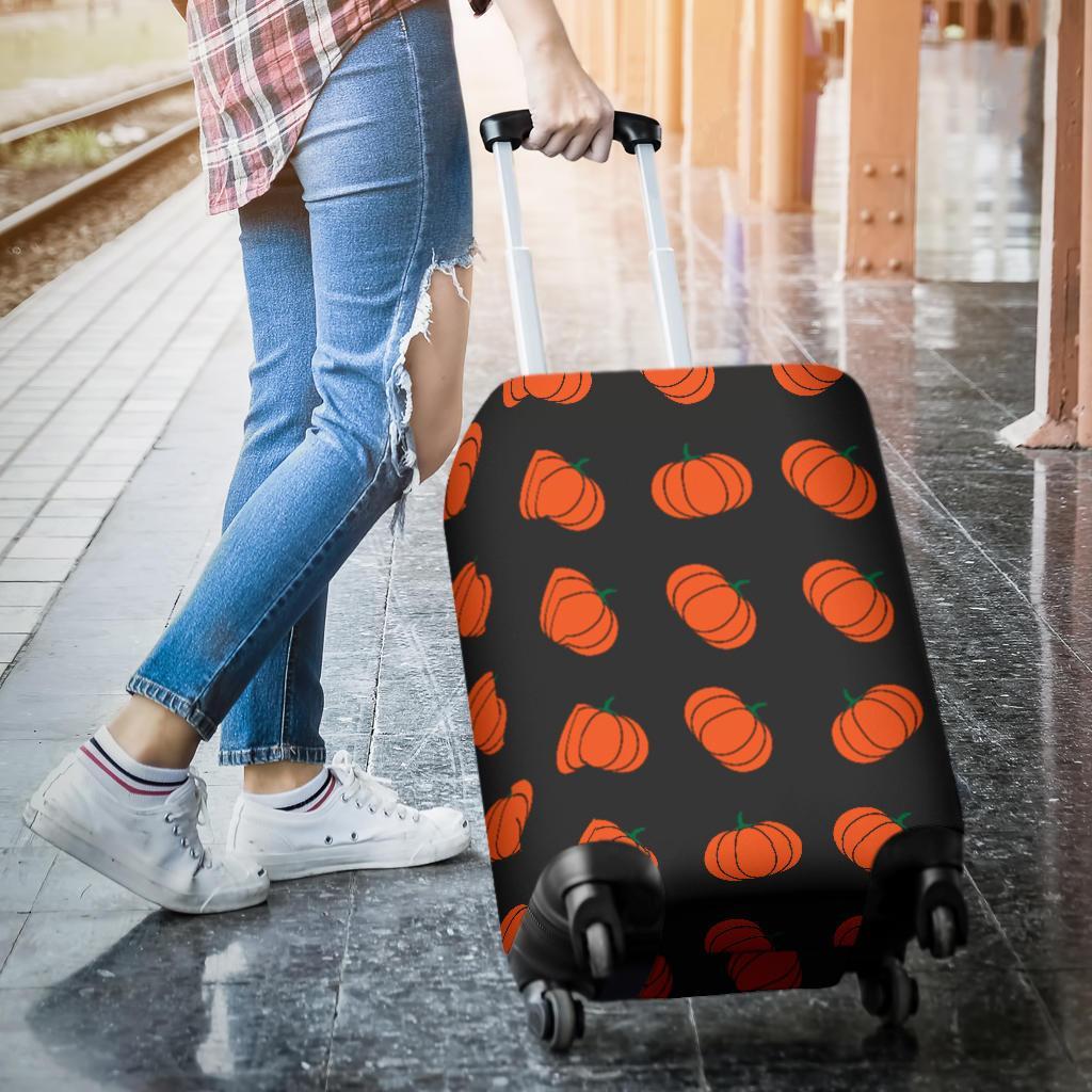 Pumpkin Print Pattern Luggage Cover Protector-grizzshop