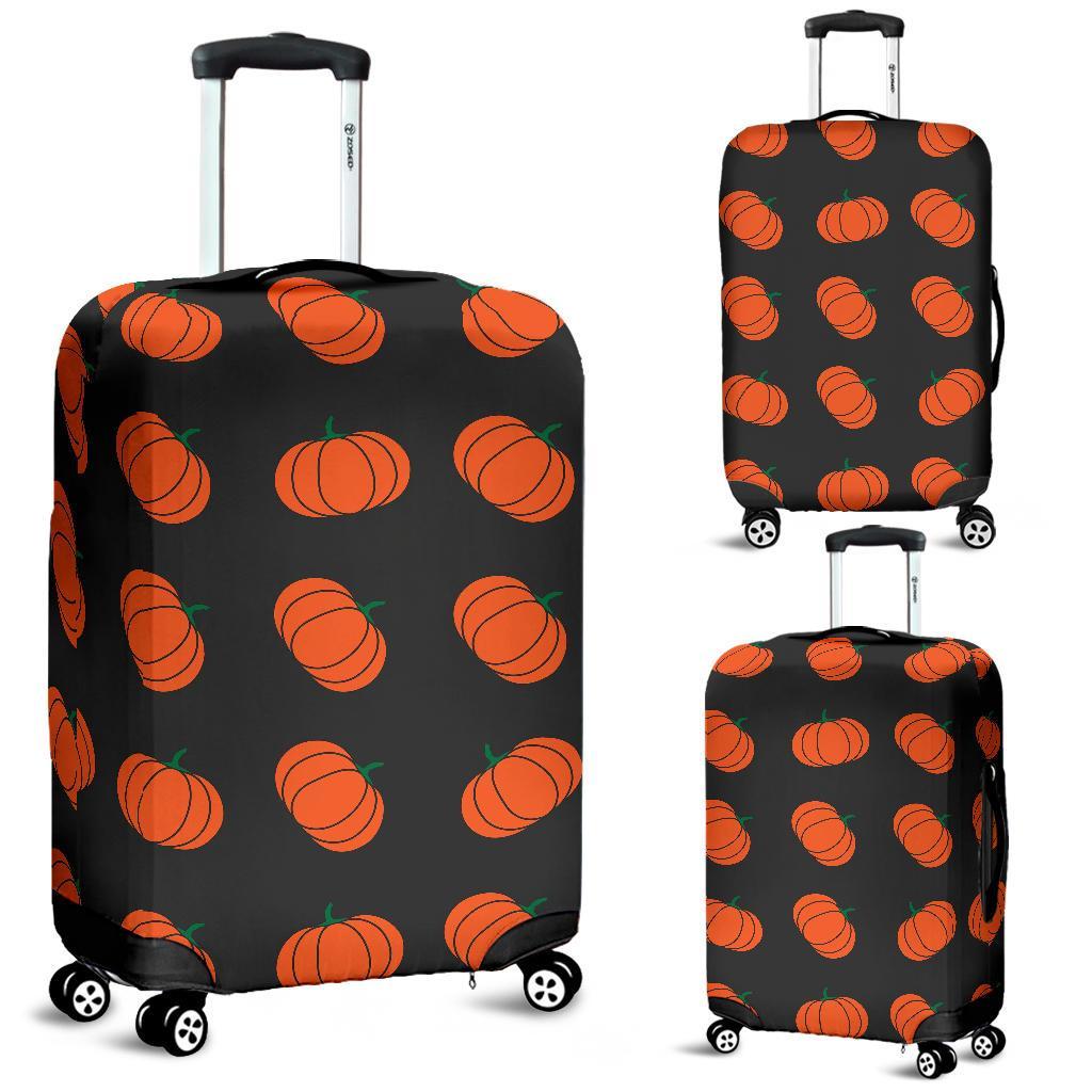 Pumpkin Print Pattern Luggage Cover Protector-grizzshop