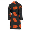 Pumpkin Print Pattern Men Long Robe-grizzshop