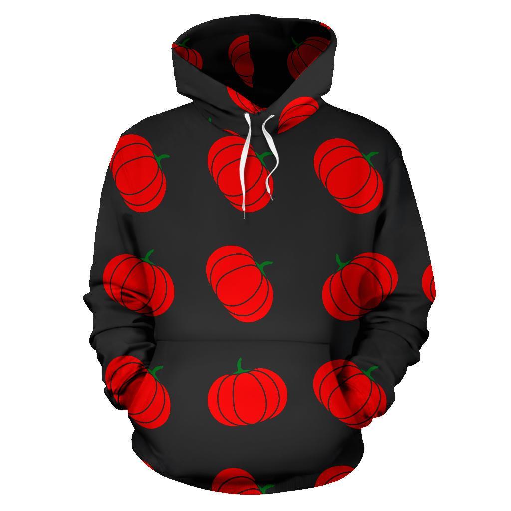 Pumpkin Print Pattern Men Women Pullover Hoodie-grizzshop