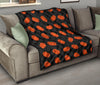 Pumpkin Print Pattern Quilt-grizzshop