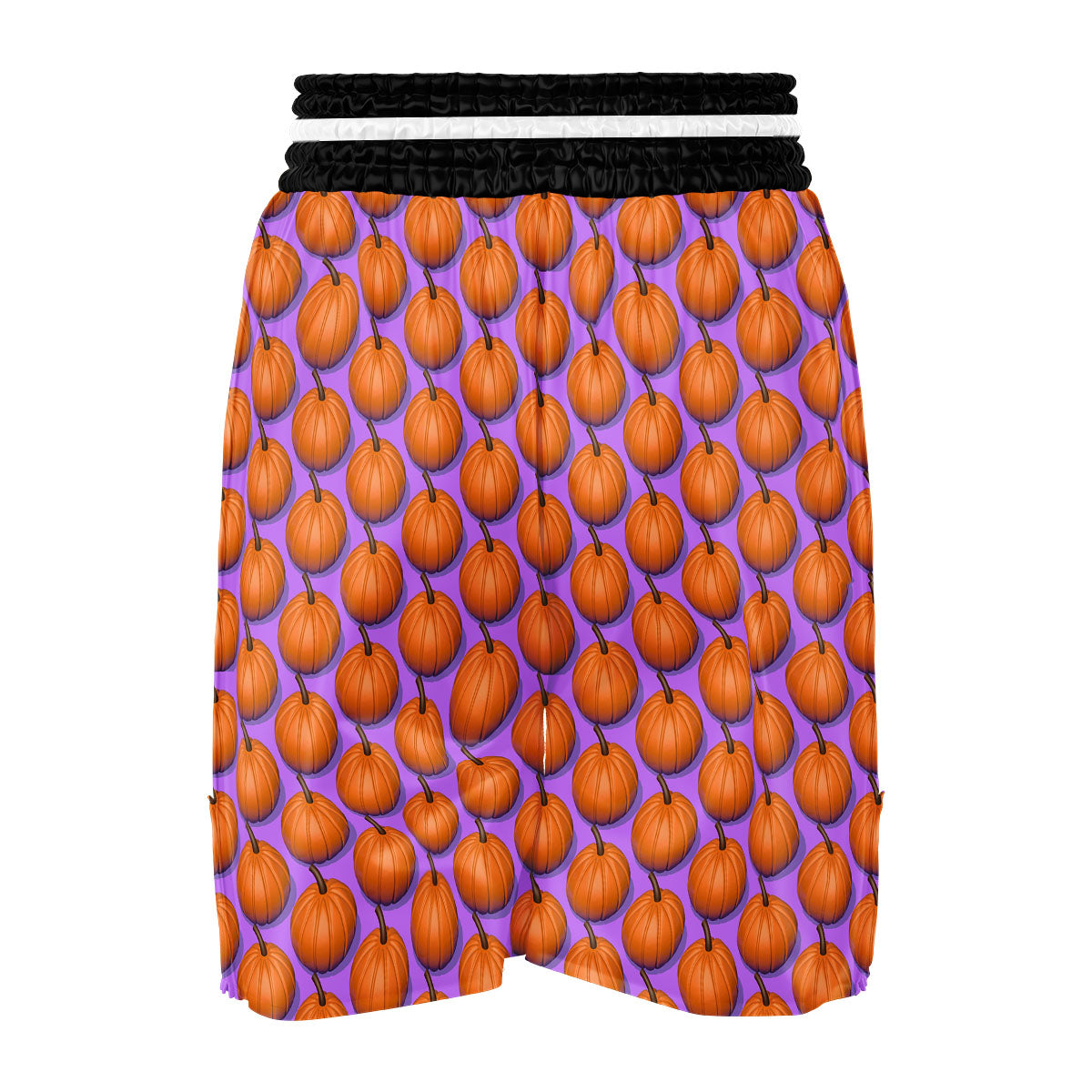 Pumpkin Wave Print Pattern Boxing Shorts-grizzshop