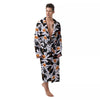 Pumpkin Witch Halloween Print Pattern Men's Robe-grizzshop