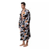 Pumpkin Witch Halloween Print Pattern Men's Robe-grizzshop