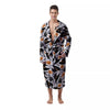 Pumpkin Witch Halloween Print Pattern Men's Robe-grizzshop