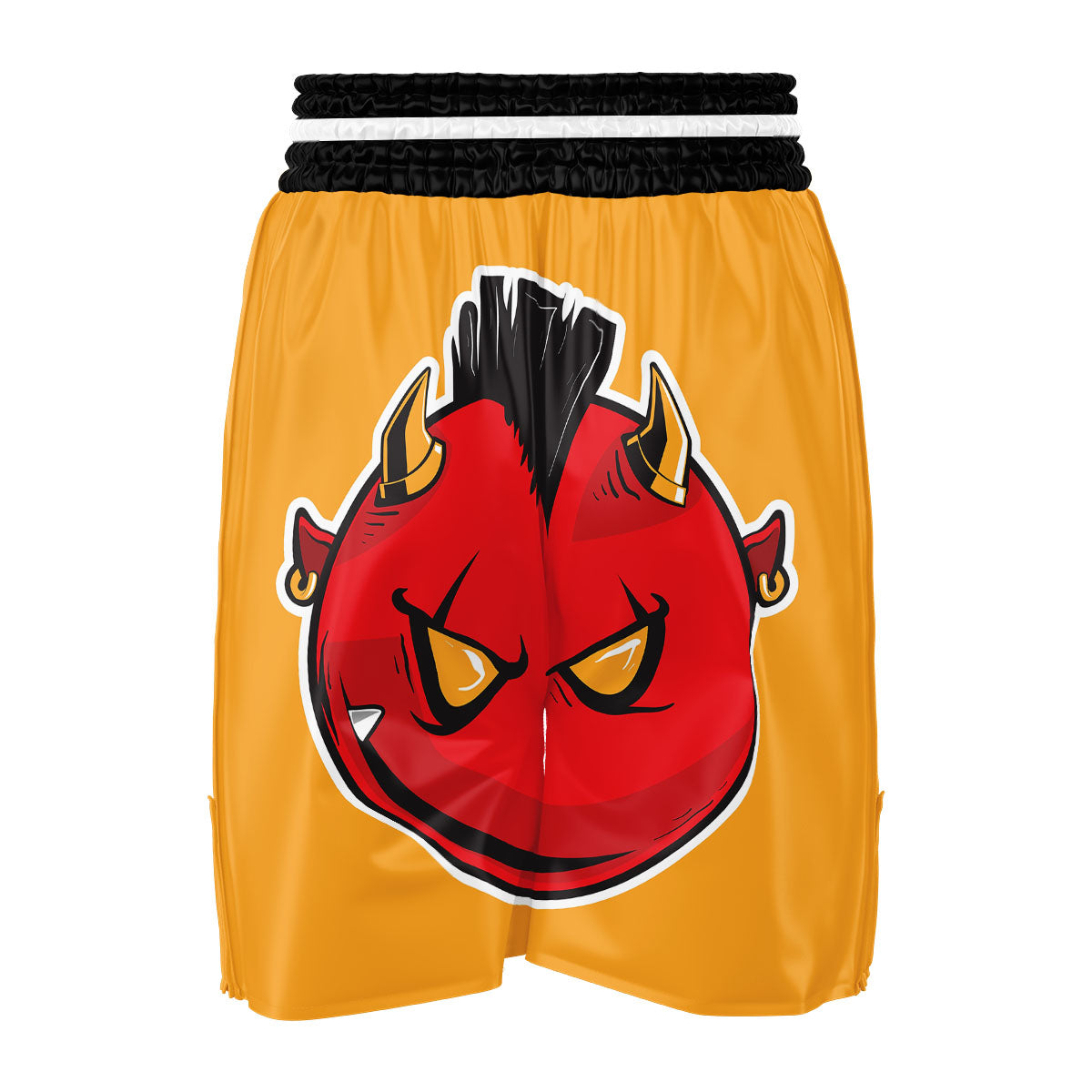 Punk Devil Mohawk Print Boxing Shorts-grizzshop