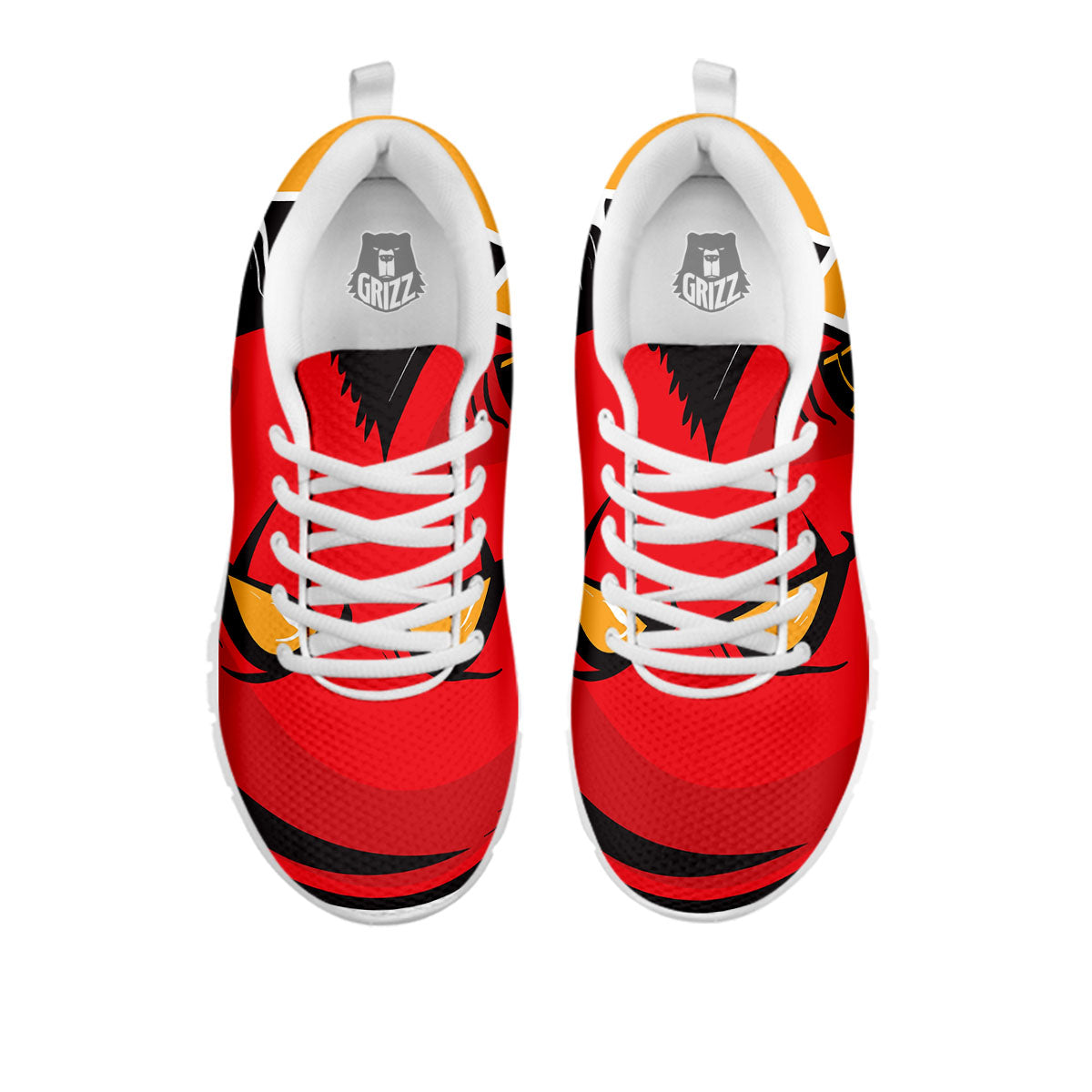 Punk Devil Mohawk Print White Sneaker-grizzshop