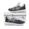 Punk Unicorn Print White Athletic Shoes-grizzshop