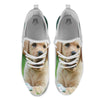 Puppy And Labrador Retriever Print White Athletic Shoes-grizzshop