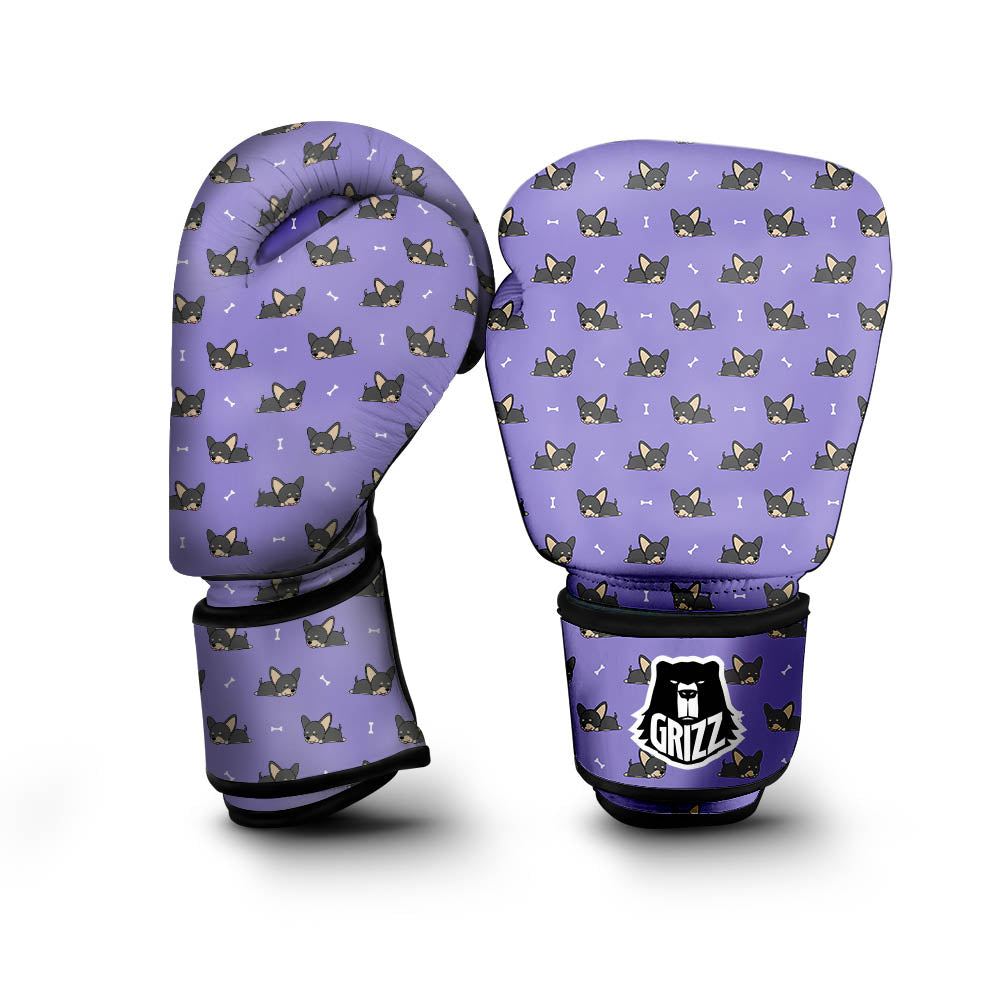 Puppy Chihuahua Print Pattern Boxing Gloves-grizzshop
