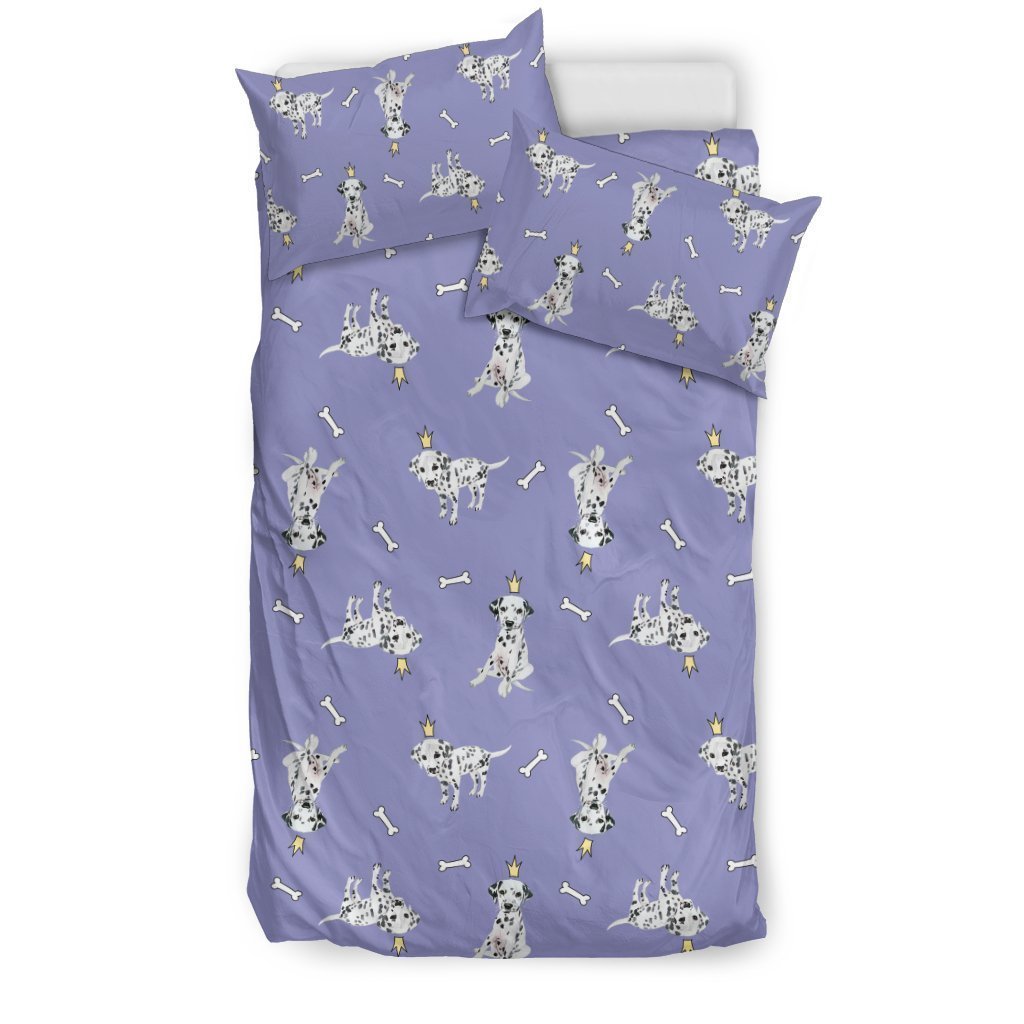 Puppy Dalmatian Dog Pattern Print Duvet Cover Bedding Set-grizzshop