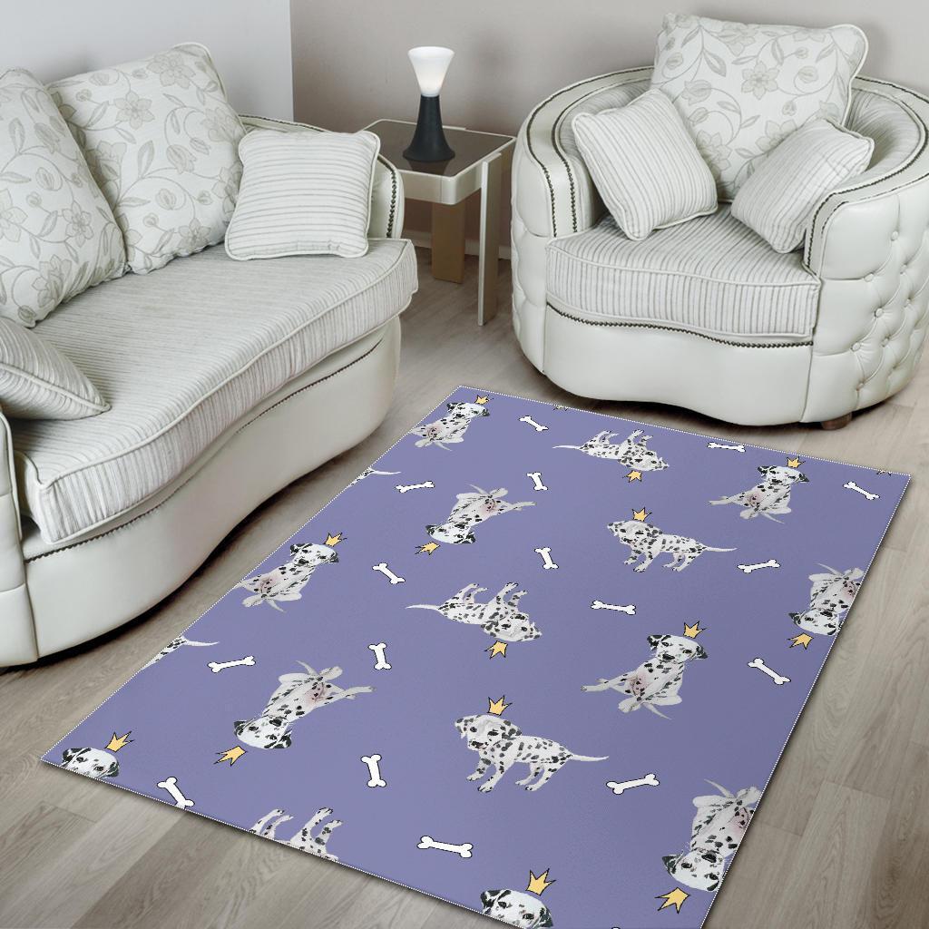 Puppy Dalmatian Dog Pattern Print Floor Mat-grizzshop