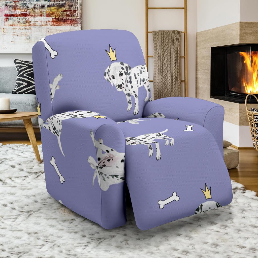 Puppy Dalmatian Dog Pattern Print Recliner Cover-grizzshop