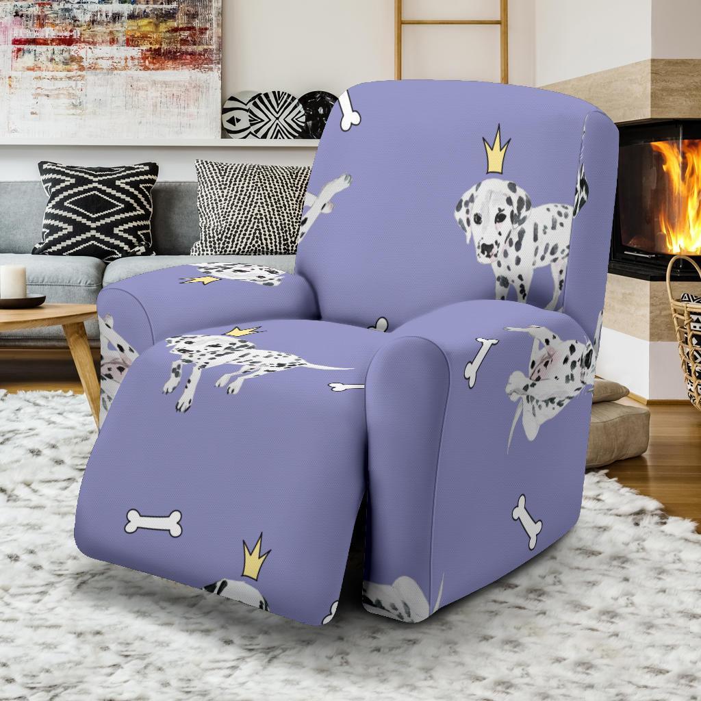 Puppy Dalmatian Dog Pattern Print Recliner Cover-grizzshop