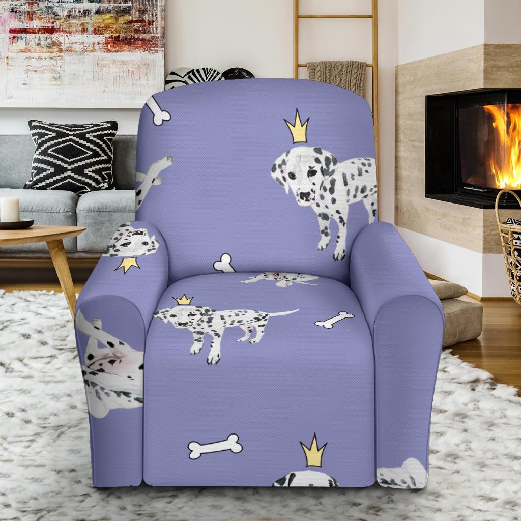 Puppy Dalmatian Dog Pattern Print Recliner Cover-grizzshop