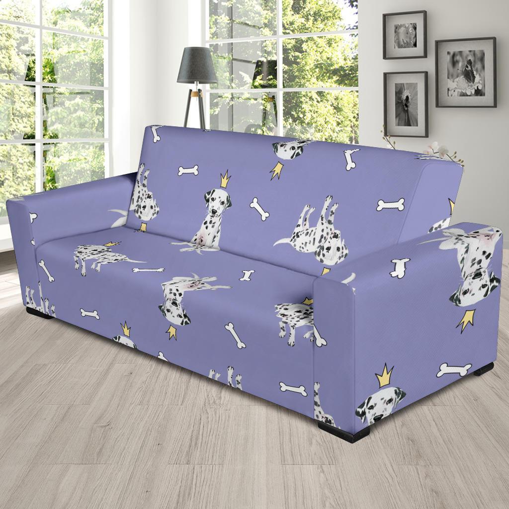 Puppy Dalmatian Dog Pattern Print Sofa Covers-grizzshop