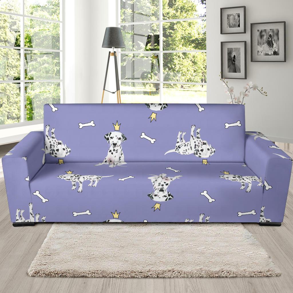 Puppy Dalmatian Dog Pattern Print Sofa Covers-grizzshop