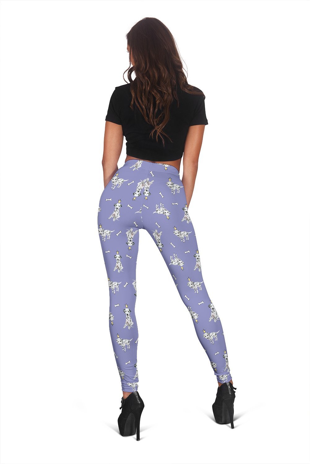 Puppy Dalmatian Dog Pattern Print Women Leggings-grizzshop