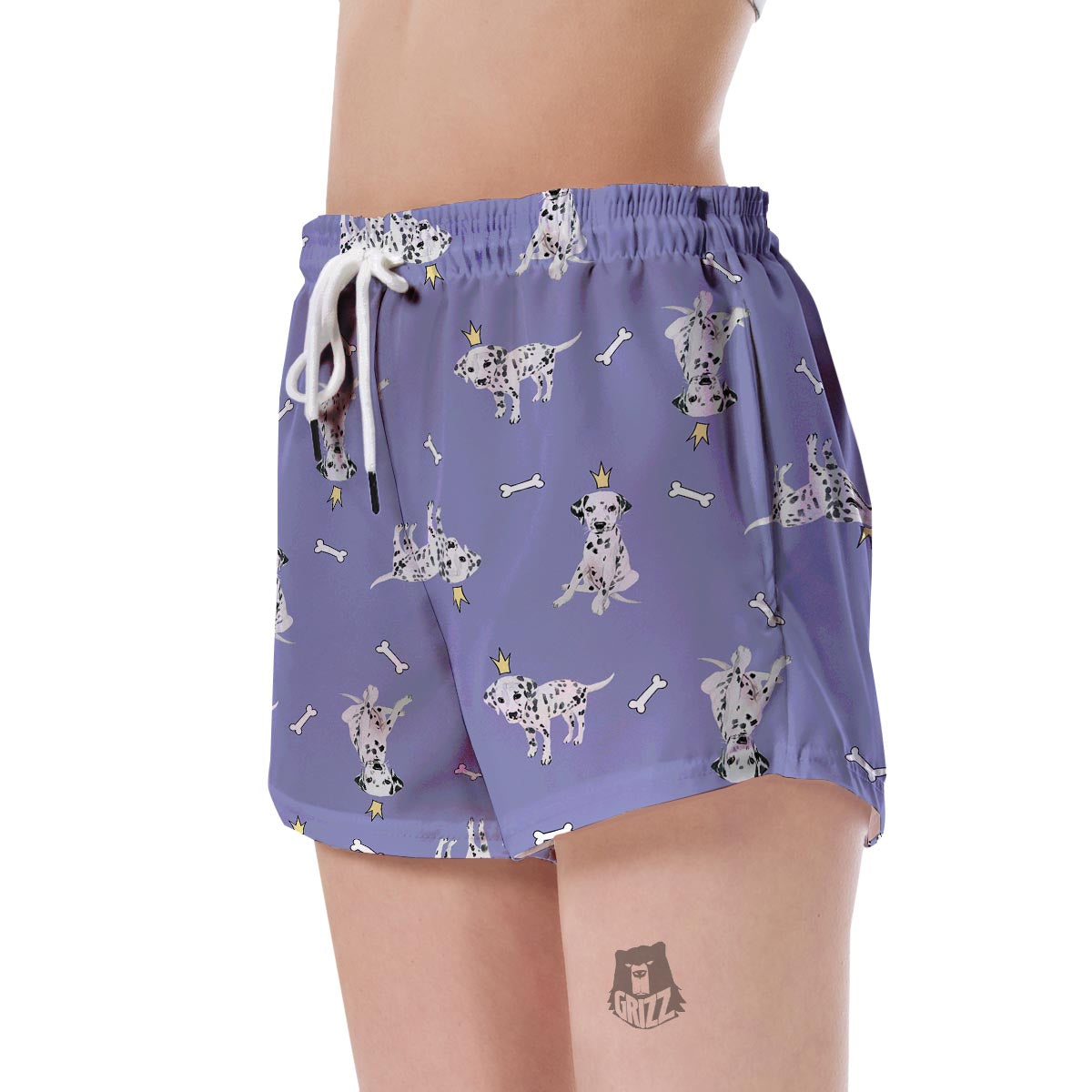 Puppy Dalmatian Dog Pattern Print Women's Shorts-grizzshop