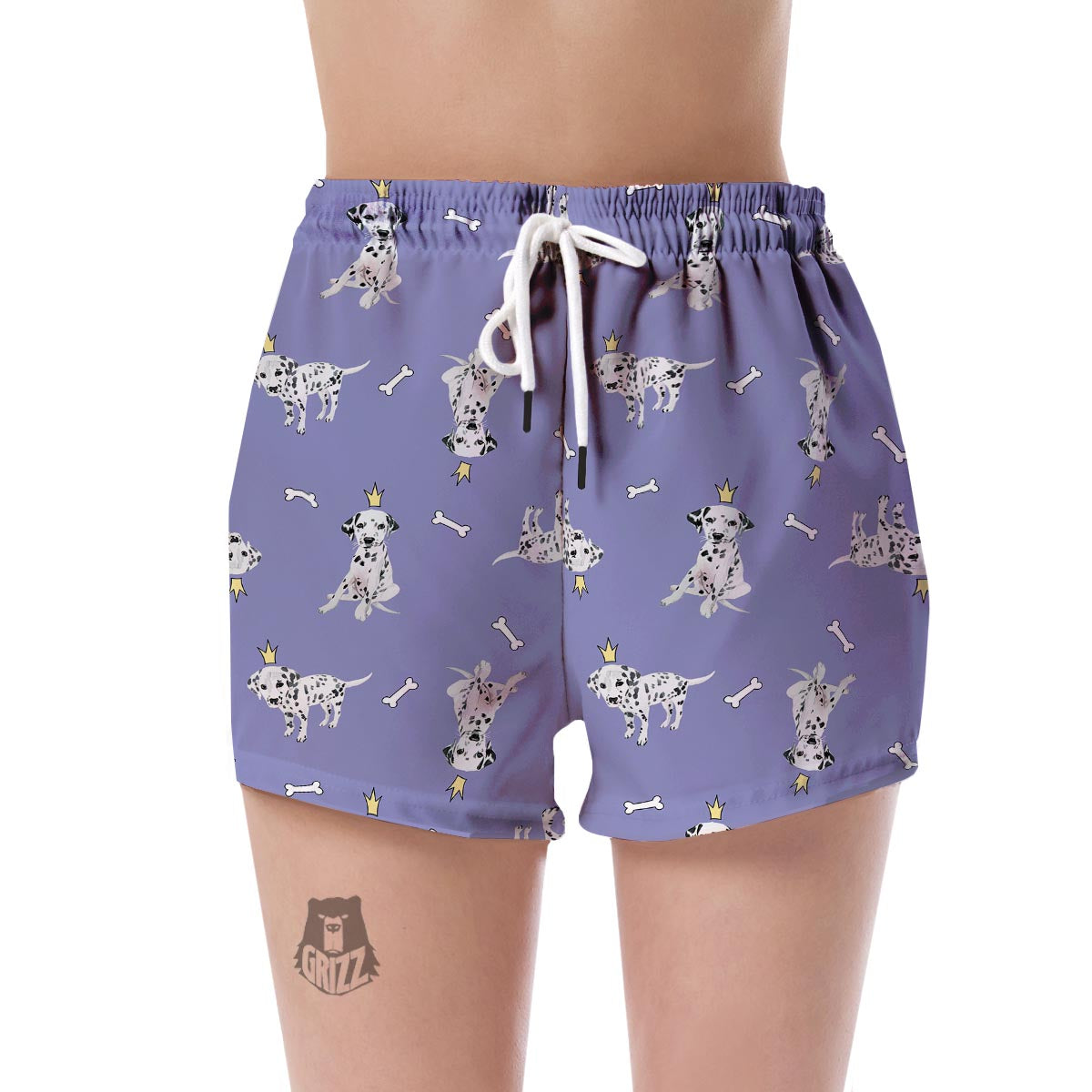 Puppy Dalmatian Dog Pattern Print Women's Shorts-grizzshop