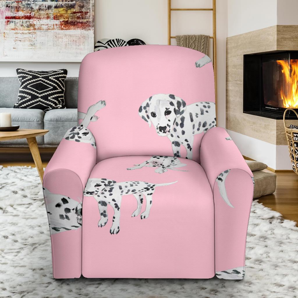 Puppy Dog Dalmatian Pattern Print Recliner Cover-grizzshop