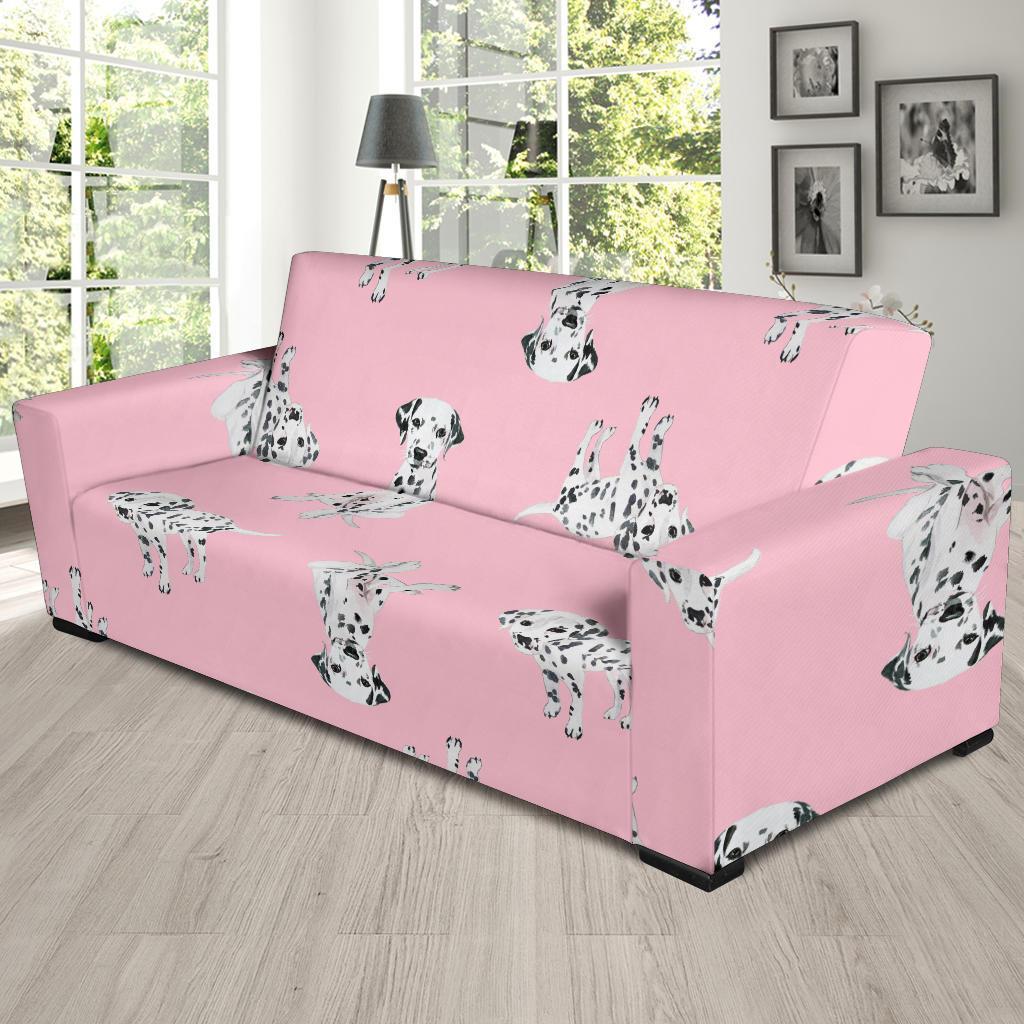 Puppy Dog Dalmatian Pattern Print Sofa Covers-grizzshop