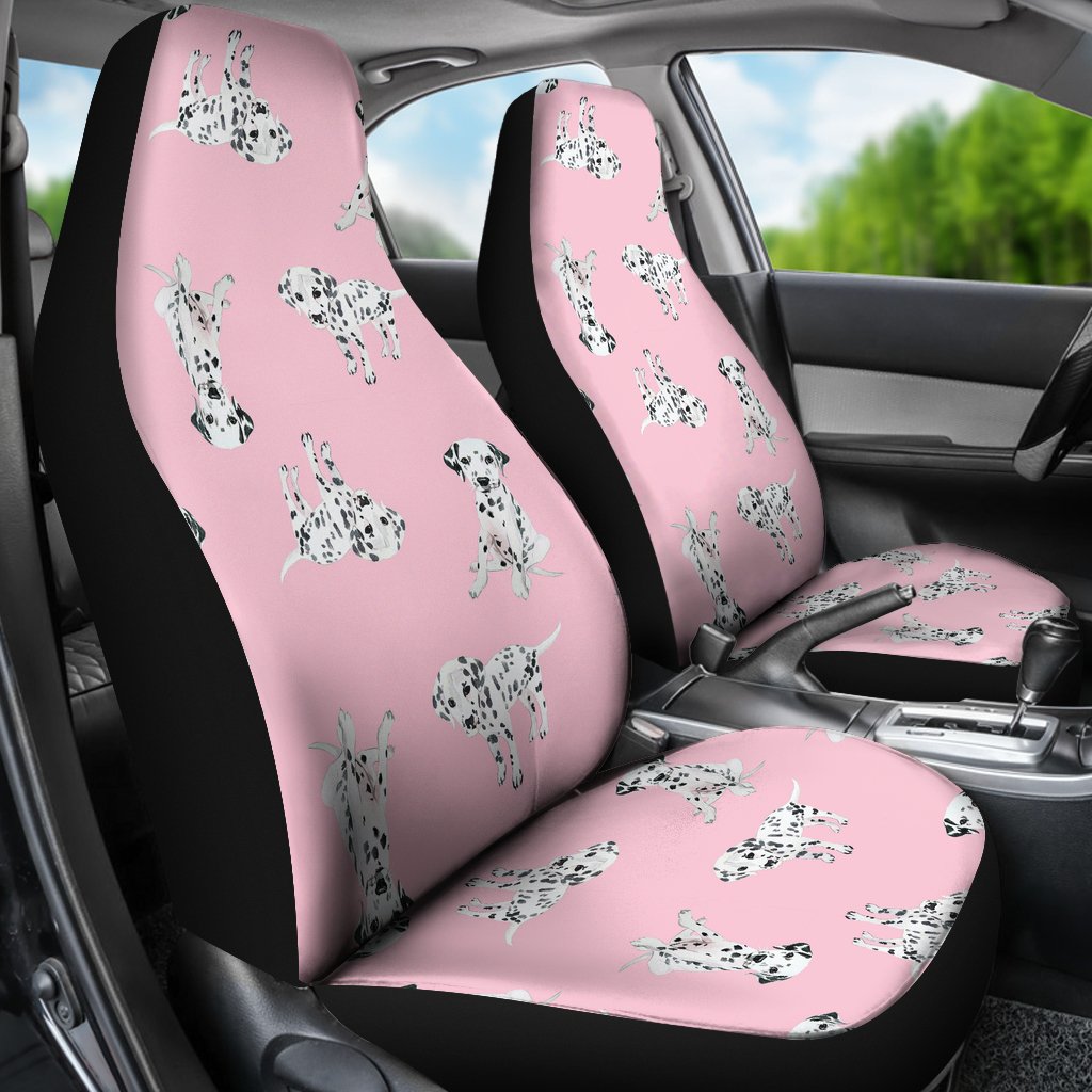 Puppy Dog Dalmatian Pattern Print Universal Fit Car Seat Cover-grizzshop