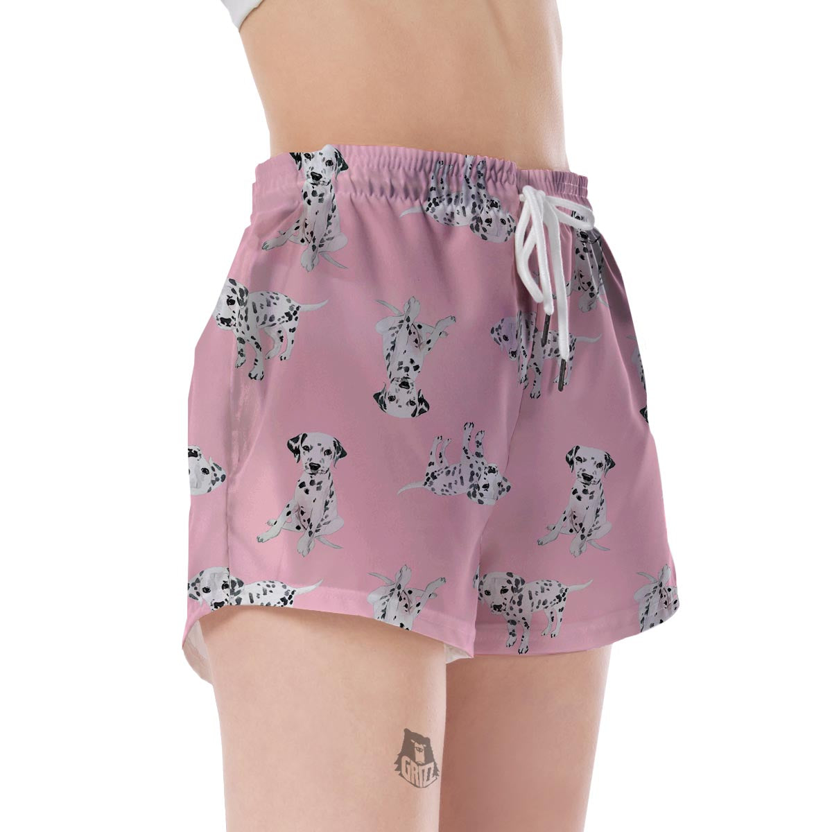 Puppy Dog Dalmatian Pattern Print Women's Shorts-grizzshop