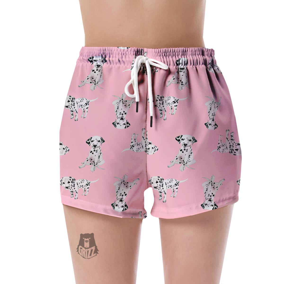 Puppy Dog Dalmatian Pattern Print Women's Shorts-grizzshop
