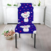 Puppy Dog Maltese Pattern Print Chair Cover-grizzshop