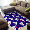 Puppy Dog Maltese Pattern Print Floor Mat-grizzshop