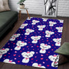 Puppy Dog Maltese Pattern Print Floor Mat-grizzshop