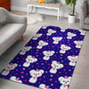 Puppy Dog Maltese Pattern Print Floor Mat-grizzshop