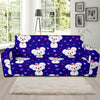 Puppy Dog Maltese Pattern Print Sofa Covers-grizzshop