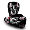 Puppy Faces Boston Terrier Print Boxing Gloves-grizzshop