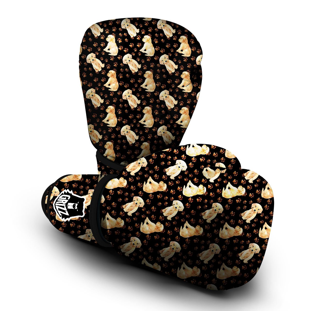 Puppy Labrador Retriever Print Pattern Boxing Gloves-grizzshop