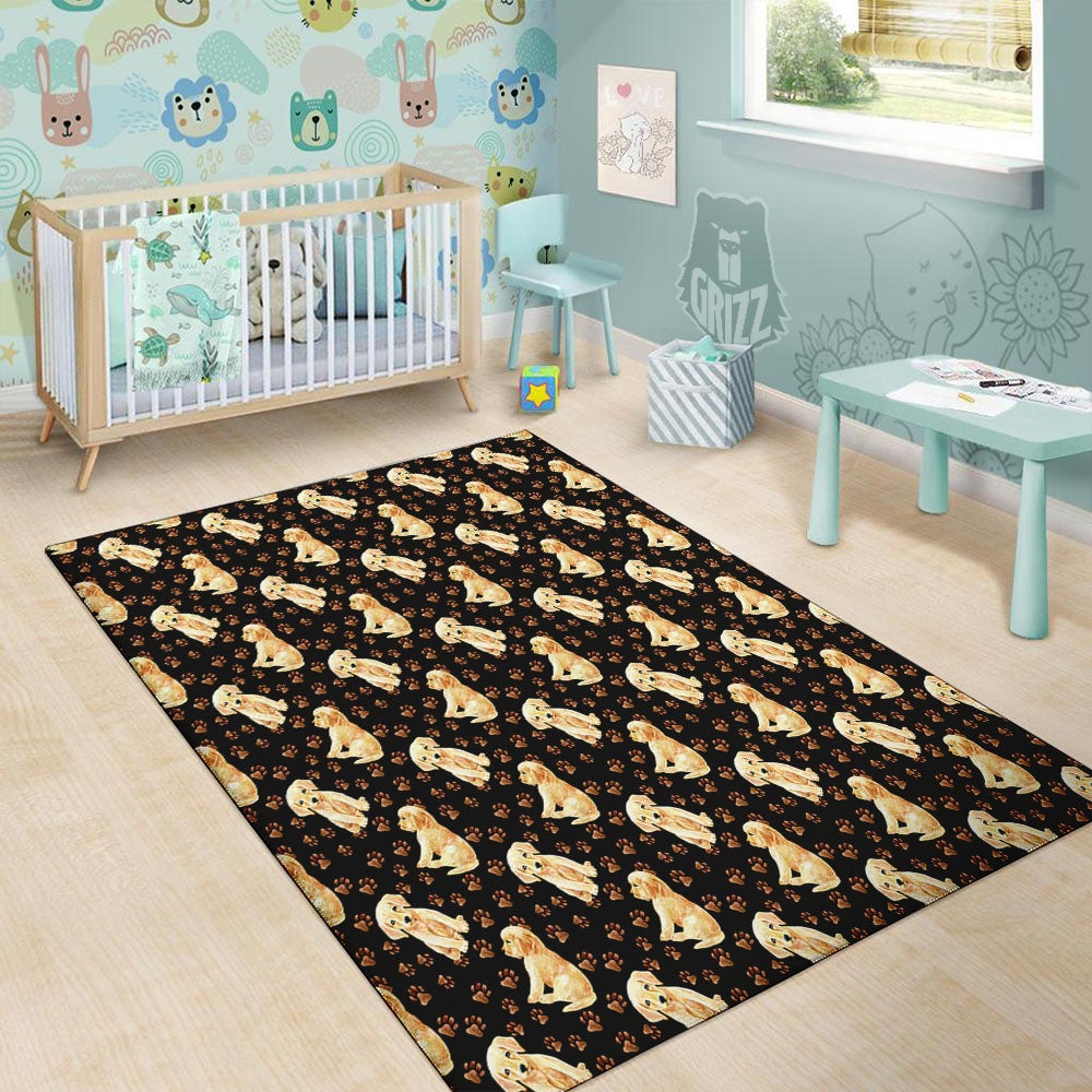 Puppy Labrador Retriever Print Pattern Floor Mat-grizzshop