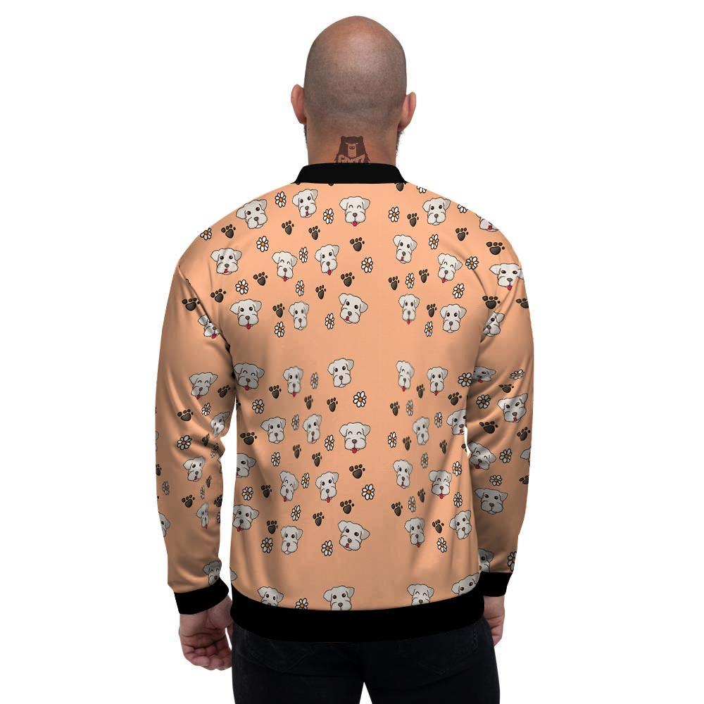 Puppy Shih Tzu Print Pattern Men's Bomber Jacket-grizzshop