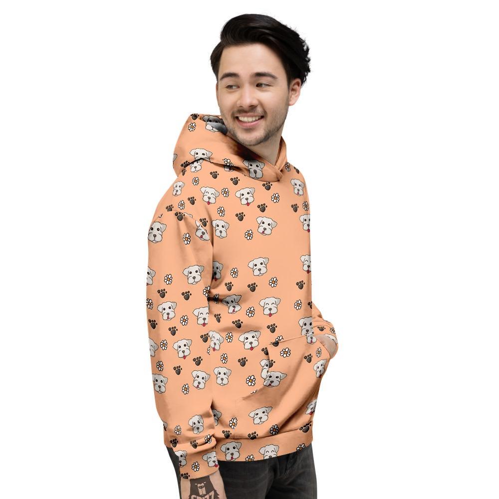 Puppy Shih Tzu Print Pattern Men's Hoodie-grizzshop