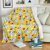 Puppy Yorkshire Terrier Dog Print Pattern Blanket-grizzshop