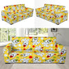 Puppy Yorkshire Terrier Dog Print Pattern Sofa Covers-grizzshop