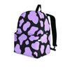 Purple And Black Cow Print Backpack-grizzshop