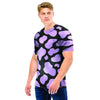 Purple And Black Cow Print Men T Shirt-grizzshop