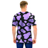 Purple And Black Cow Print Men T Shirt-grizzshop