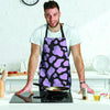 Purple And Black Cow Print Men's Apron-grizzshop