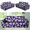 Purple And Black Cow Print Sofa Cover-grizzshop