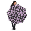 Purple And Black Cow Print Umbrella-grizzshop