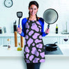 Purple And Black Cow Print Women's Apron-grizzshop