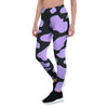 Purple And Black Cow Print Women's Leggings-grizzshop